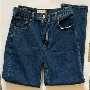 Abercrombie & Fitch Curve Love Ankle Straight Ultra High Rise